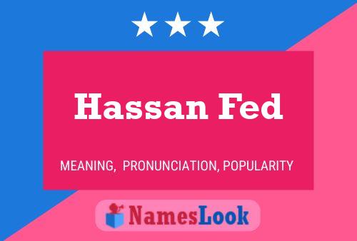 Affiche de nom Hassan Fed