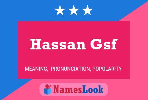 Affiche de nom Hassan Gsf