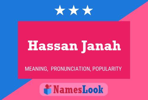 Affiche de nom Hassan Janah