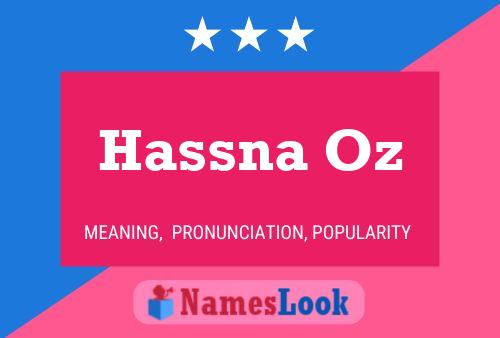 Affiche de nom Hassna Oz