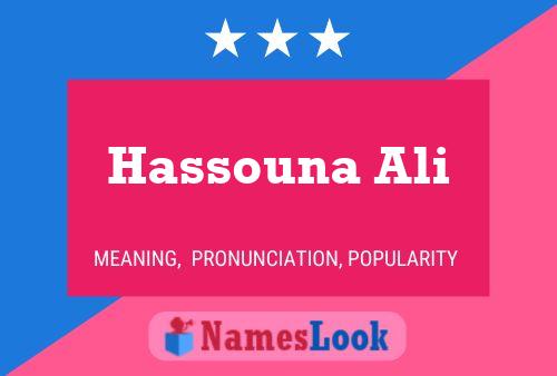 Affiche de nom Hassouna Ali