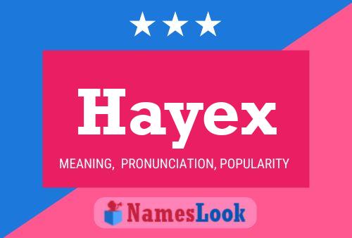 Affiche de nom Hayex