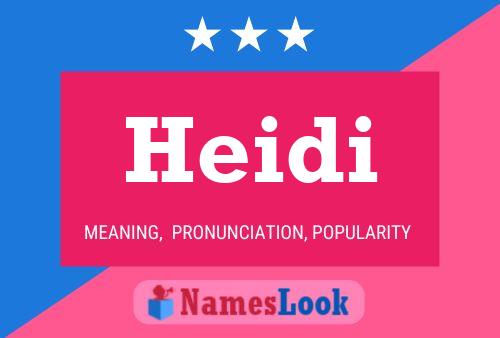 Affiche de nom Heidi