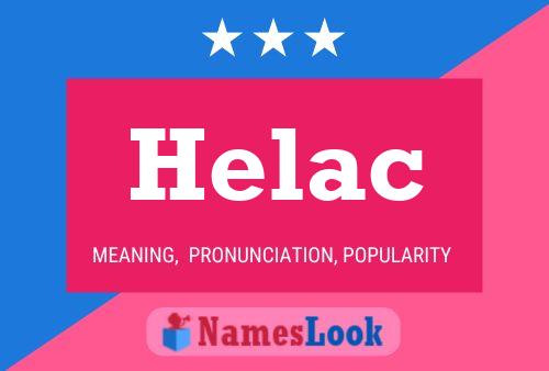 Affiche de nom Helac