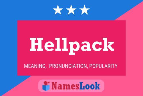 Affiche de nom Hellpack