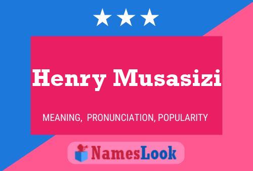 Affiche de nom Henry Musasizi