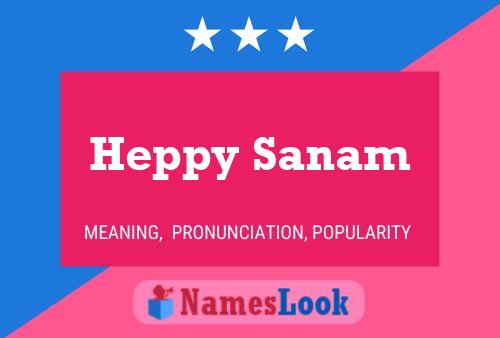 Affiche de nom Heppy Sanam