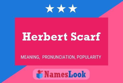 Affiche de nom Herbert Scarf