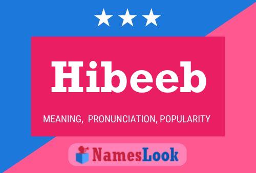 Affiche de nom Hibeeb