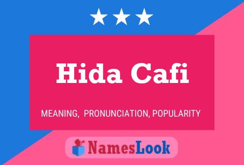 Affiche de nom Hida Cafi