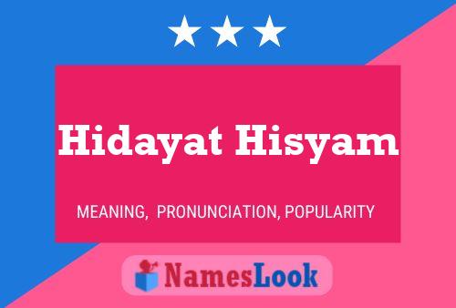 Affiche de nom Hidayat Hisyam