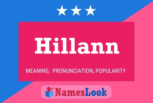 Affiche de nom Hillann