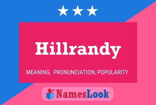 Affiche de nom Hillrandy