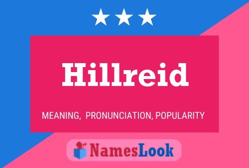 Affiche de nom Hillreid