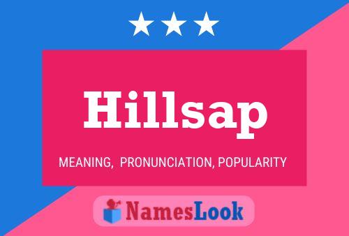 Affiche de nom Hillsap