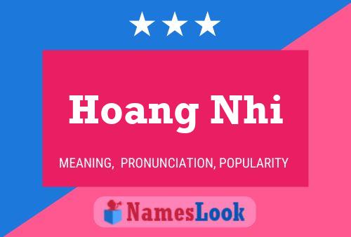 Affiche de nom Hoang Nhi