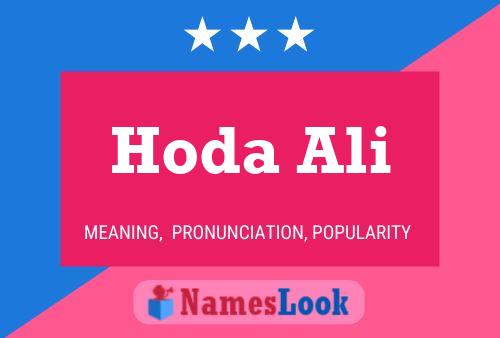 Affiche de nom Hoda Ali