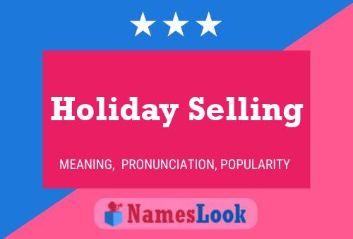 Affiche de nom Holiday Selling