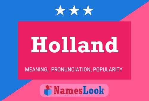 Affiche de nom Holland