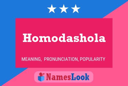 Affiche de nom Homodashola