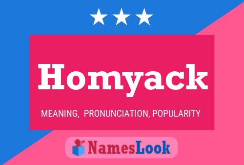 Affiche de nom Homyack