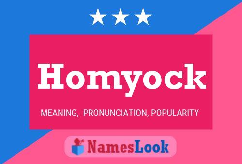 Affiche de nom Homyock