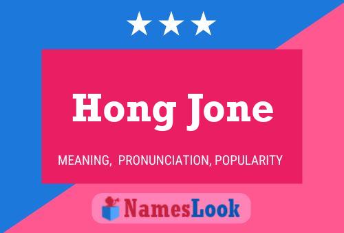 Affiche de nom Hong Jone