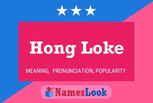 Affiche de nom Hong Loke