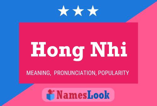 Affiche de nom Hong Nhi