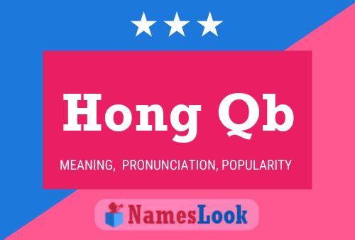 Affiche de nom Hong Qb