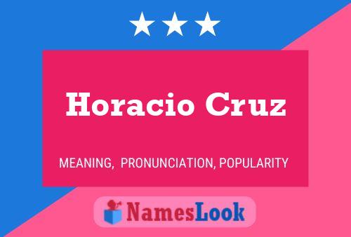 Affiche de nom Horacio Cruz