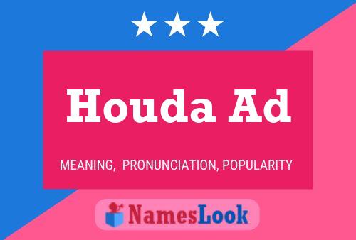 Affiche de nom Houda Ad