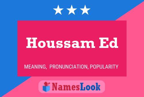 Affiche de nom Houssam Ed