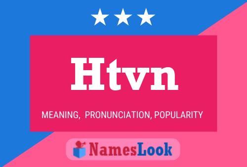 Affiche de nom Htvn