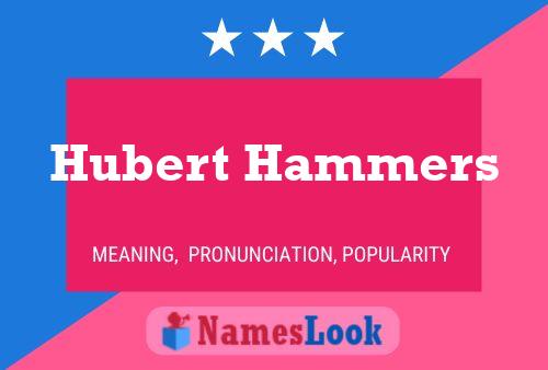 Affiche de nom Hubert Hammers