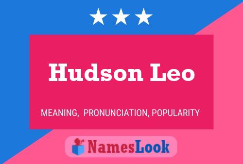 Affiche de nom Hudson Leo