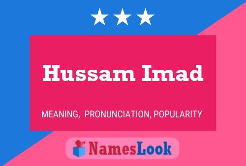 Affiche de nom Hussam Imad