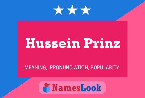 Affiche de nom Hussein Prinz