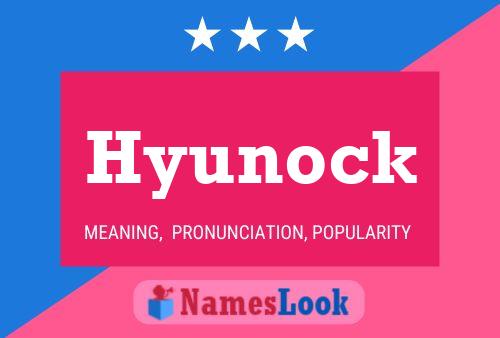 Affiche de nom Hyunock