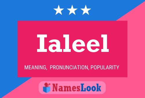 Affiche de nom Ialeel