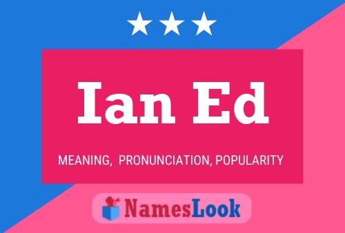 Affiche de nom Ian Ed