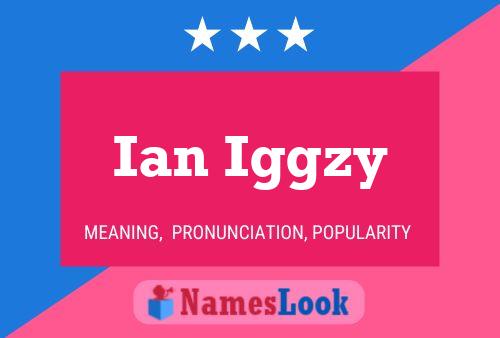 Affiche de nom Ian Iggzy