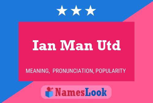 Affiche de nom Ian Man Utd