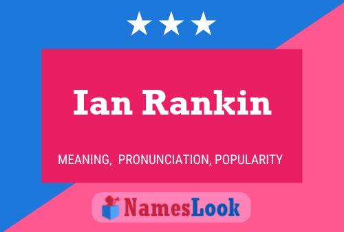 Affiche de nom Ian Rankin