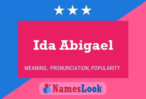 Affiche de nom Ida Abigael