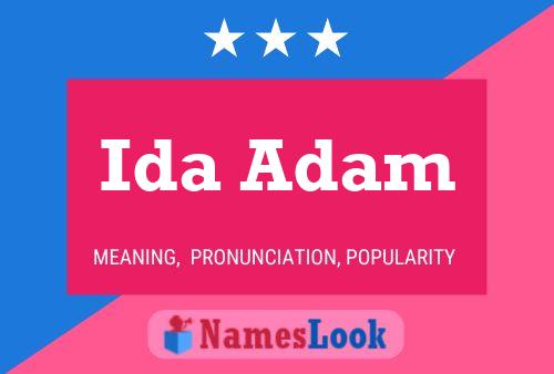 Affiche de nom Ida Adam