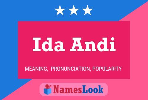 Affiche de nom Ida Andi