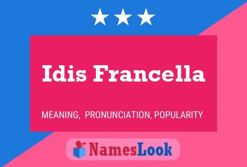 Affiche de nom Idis Francella