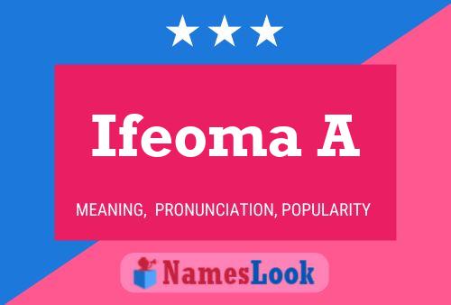 Affiche de nom Ifeoma A