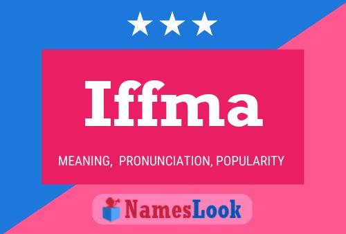 Affiche de nom Iffma